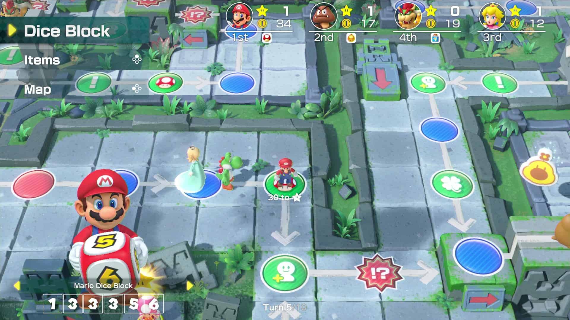 Super Mario Party game board