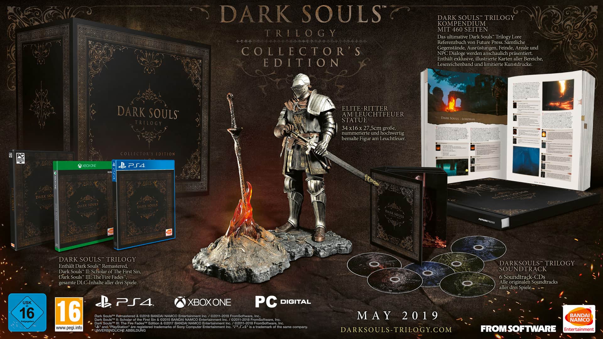 Die Dark Souls: Trilogy Collector‘s Edition und Kompendium